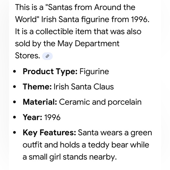 Santas From Around The World 1996 IRISH SANTA
Figurine - Picture 14 of 14